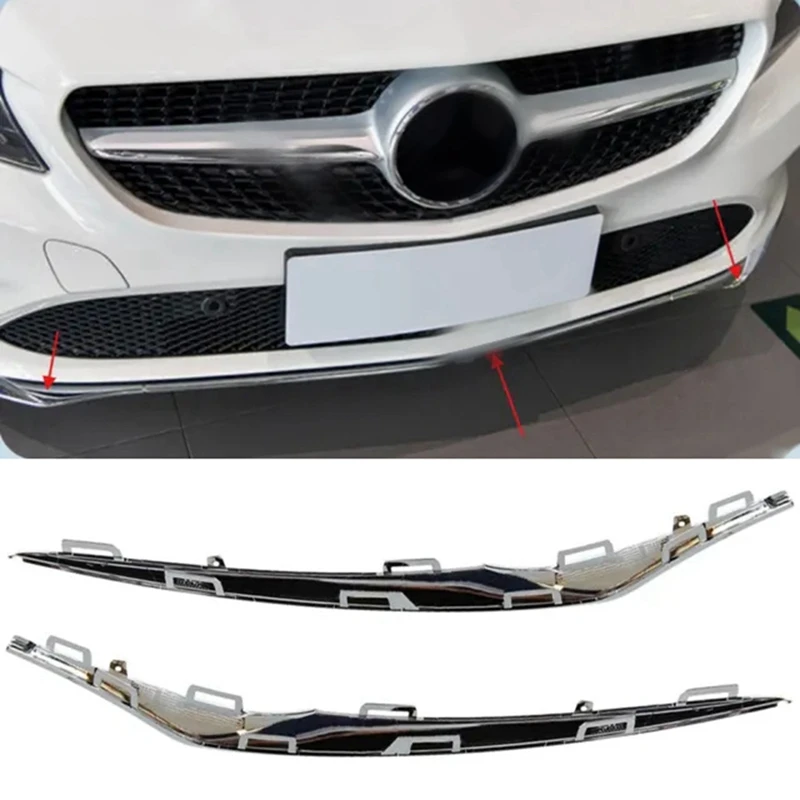 Car Bumper Trim Strip A1178855100 A1178855000 For Mercedes-Benz W117 C117 CLA-Class 2017-2019 Bumper Lip Side Trim