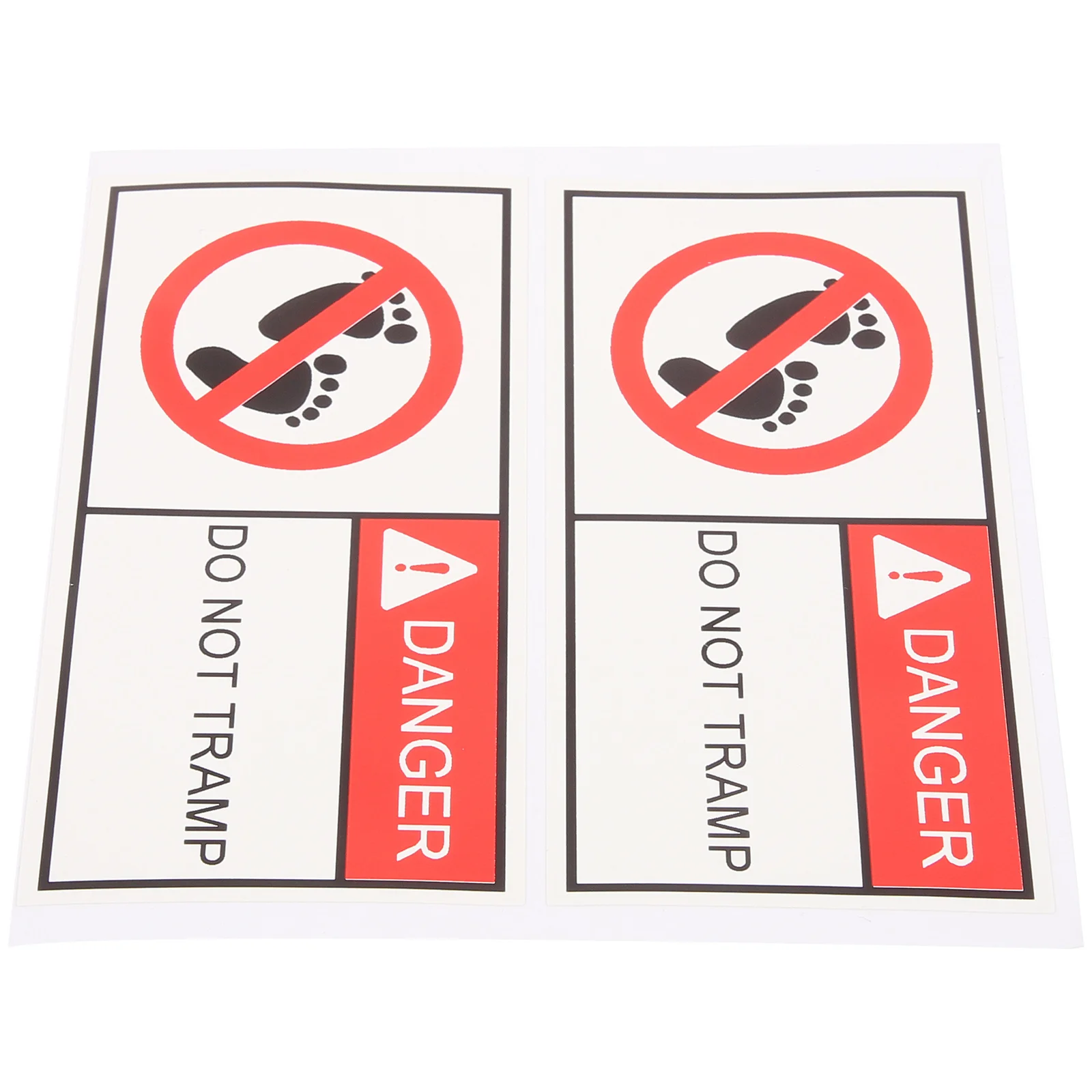 

2 pcs Self Adhesive Safety Self Adhesive Caution Not Sign For Workshop Caution Sign Bright Color Reminder