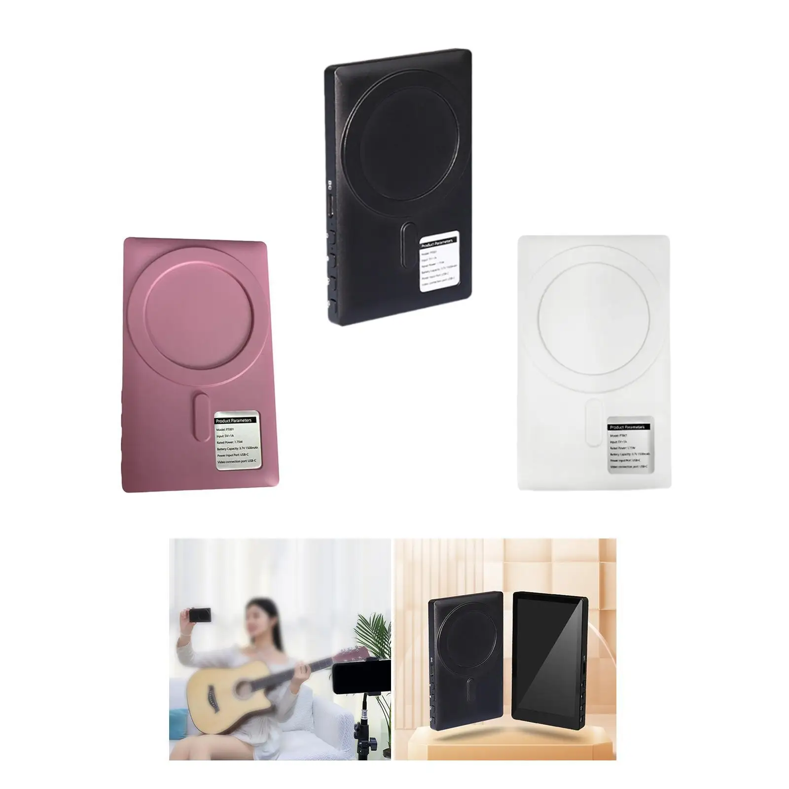 

Phone Vlog Selfie Monitor Screen Lightweight Magnetic Phone Holder Clip Mount for Video Vlog Selfie Recording Rear Camera
