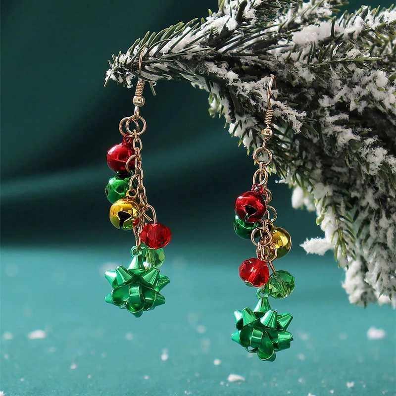 Women's Christmas Tree Stud Earrings, Festive Accessory