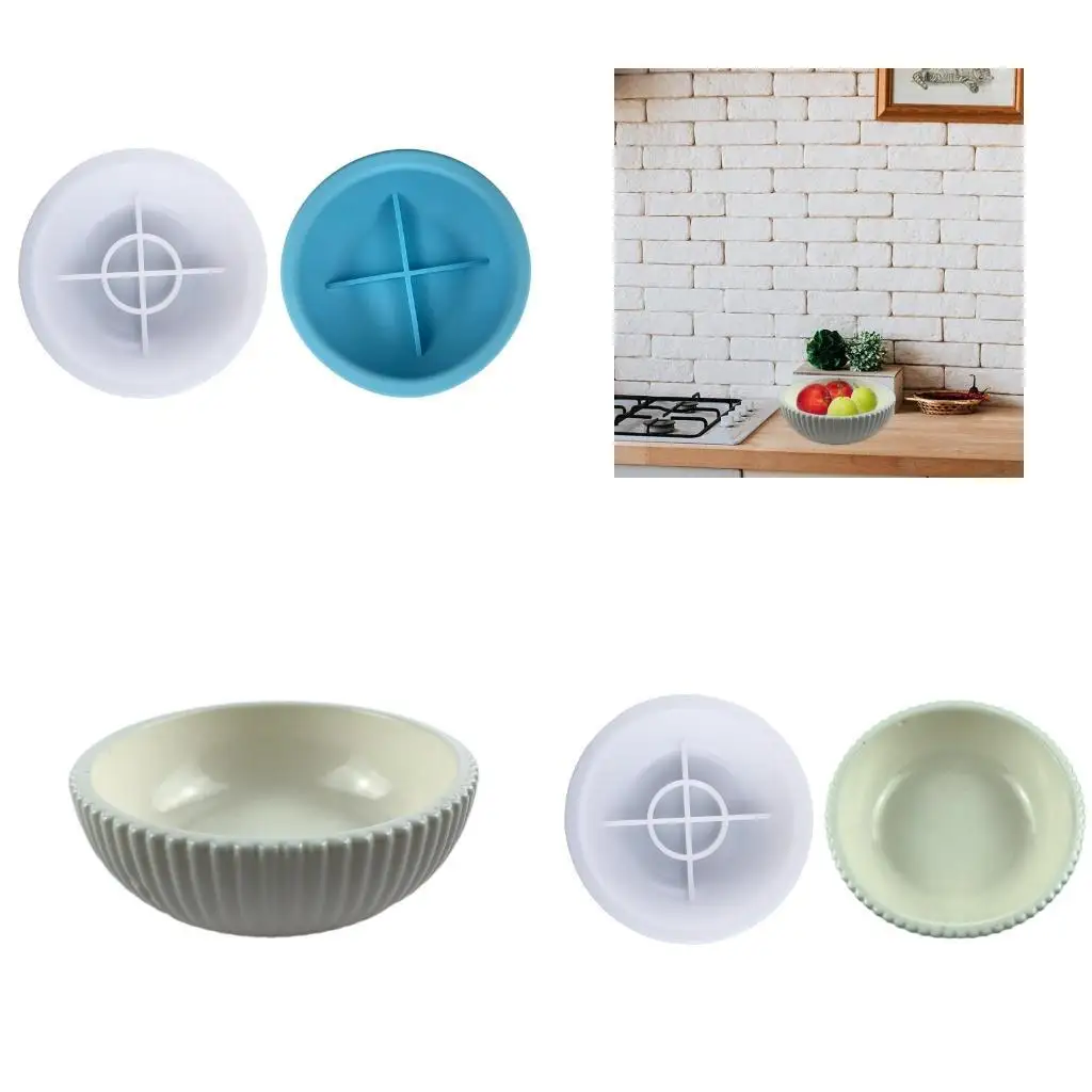 

J78F Handmade Fruit Storage Tray UV Epoxy Resin Mold Bowl Plate Silicone Mould DIY Crafts Jewelry Dish Home Decorations Mold