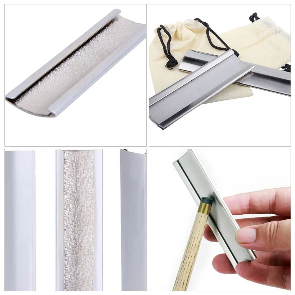 

Premium Metal Billiard Cue Tip Shaper Burnisher File Durable Rust Resistant Sturdy Cue Tool For Chalk Grip Enhancement