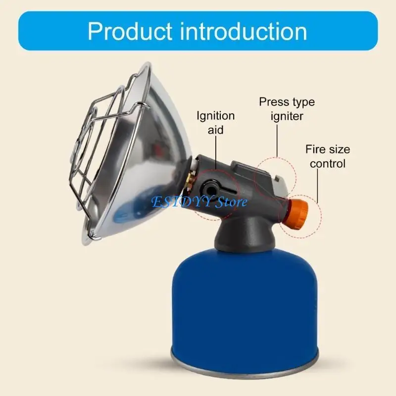 

G6DE Outdoor Camping Heater Portable Tanks Top Heater Gas Heating Stove for Outdoor Hiking Fishing Enduring