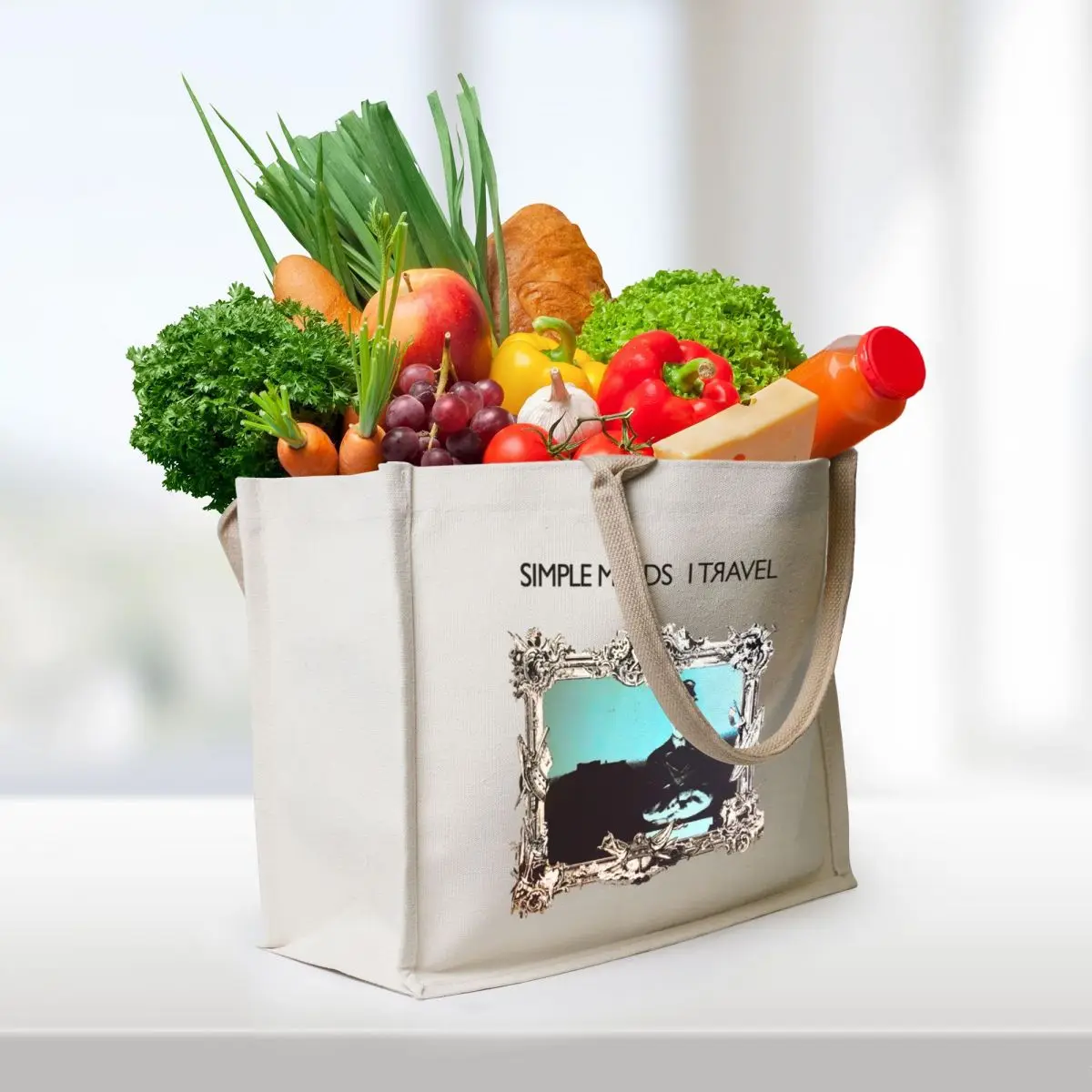Simple Minds Tote Bag Lady bag ecological bags tote bag tote university