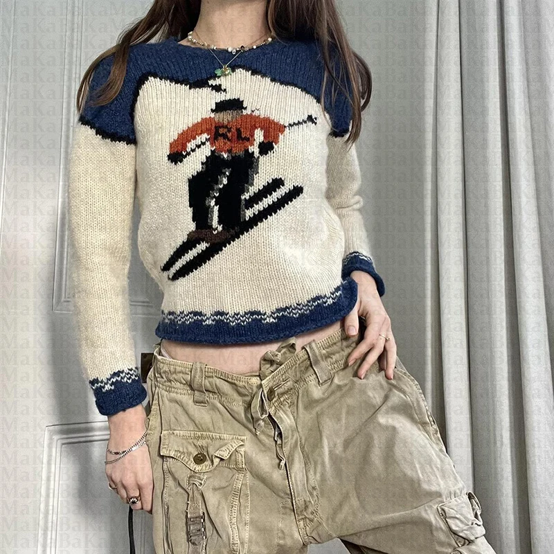 Y2k vêtements Hip Hop Streetwear Billard Noir 8 Pull Décontracté Pull D'hiver Pull En Tricot Hip Hop Streetwear Harajuku Pull