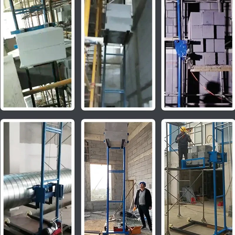 4 M Electric Brick Loading Machine Multi-function Lifter Straight Lift Expansion Ladder Suitable For Construction Site Warehouse