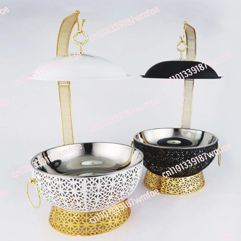 

new design hot pot buffet set 8.0L black dining hot pot
