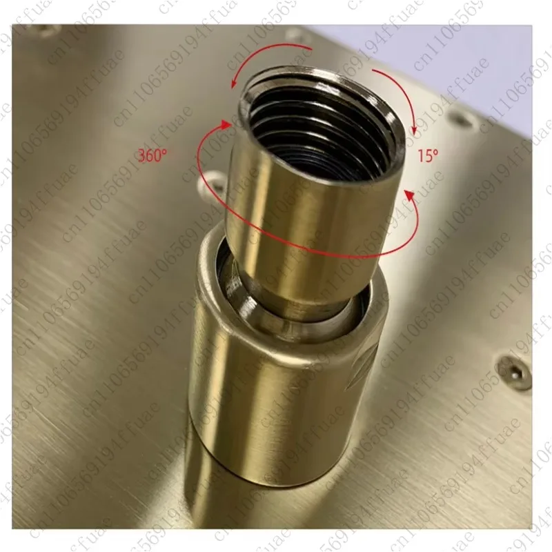 Overhead Showerhead Gold Square 10-inch