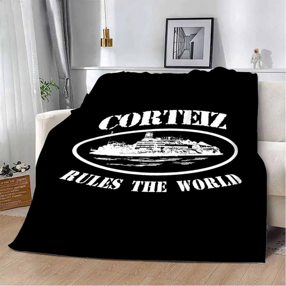 Printed Blanket Picnic Blankets Warm Luxury Goods Rules C-Corteizs The World Blanket Soft and Comfortable Blanket Home Travel