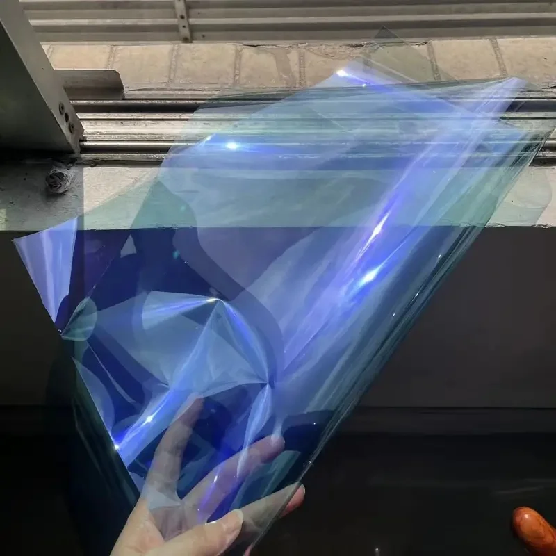 1mX3m 70% Visible Light Chameleon Front Tint Film Car Window Color Chanage Tint Glass Sticker Solar Decorative Protective Foils