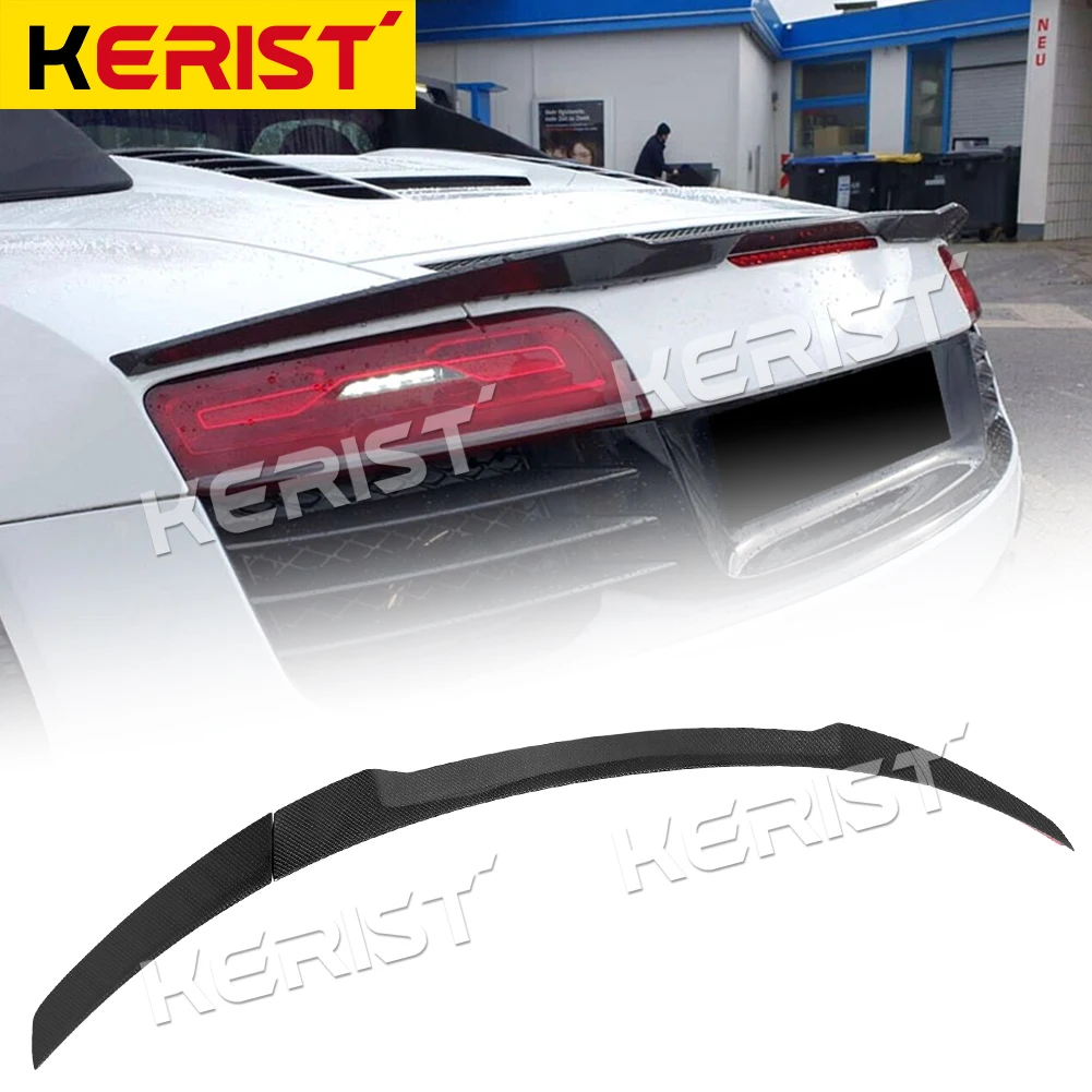 SPOILER r8 Spyder  Carbon Spoiler for audi R8 v8 v10 convertible Wing Lip Sticker car styling 2-Door 2008-2015