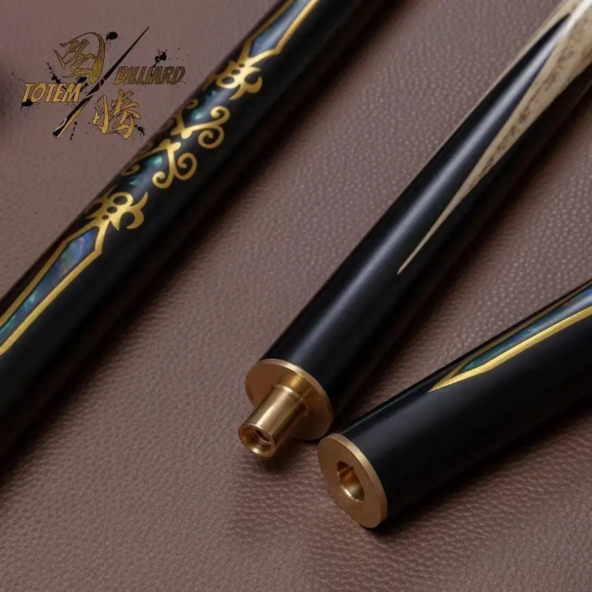 

3/4 Joint Pool Cue Made From Canadian Maple Hand-Polished for Absolute Straightness 9.8mm tip Suitable for Black 8 Nine-Ball