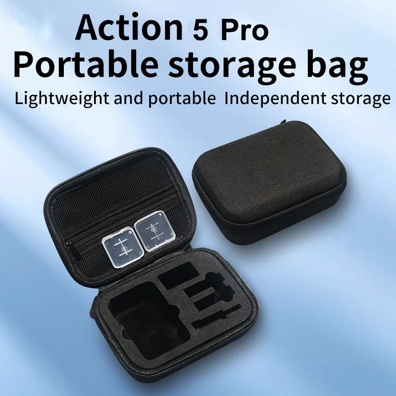 

Mini EVA Protective Carrying Case for DJI Osmo Action 5 Pro/4/3 Shockproof Storage Bag for Travel Camera Accessorie