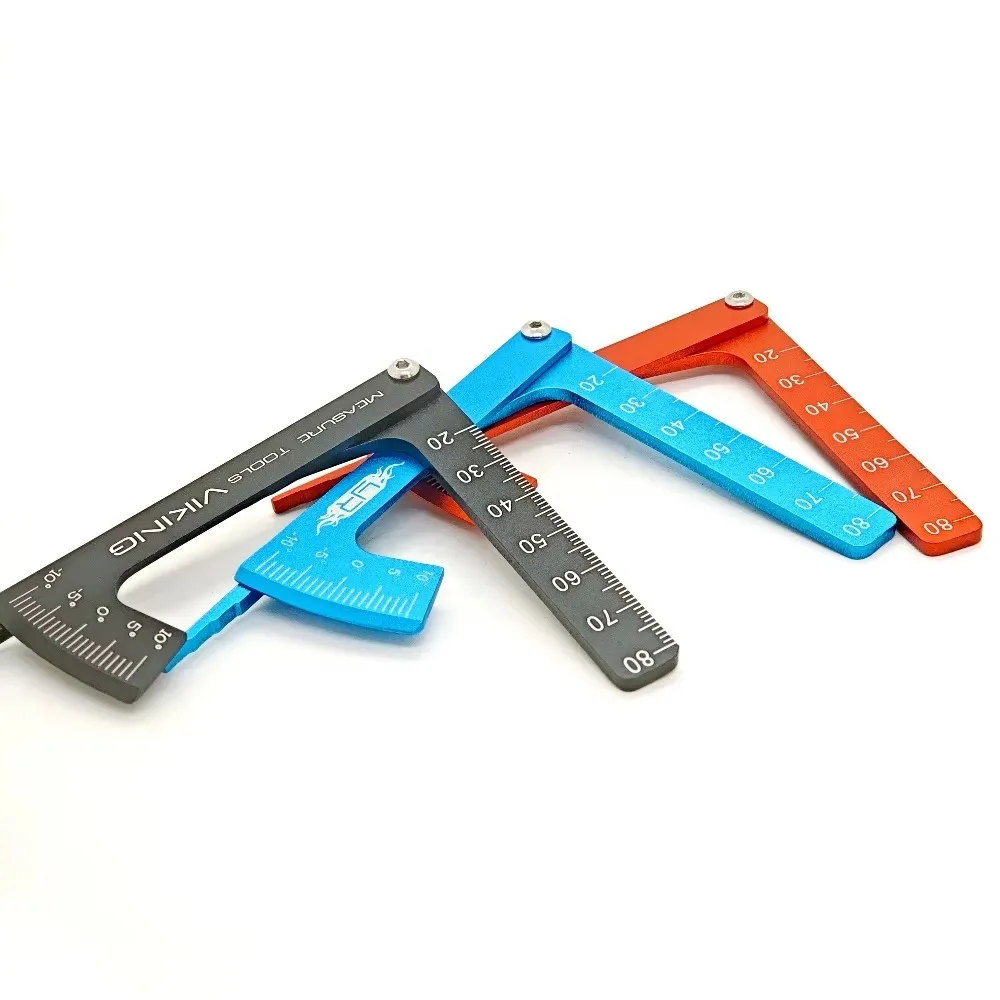3-in-1 hoogtemeter liniaal aluminium metalen onderdelen wiel RC wegauto opzetten gereedschap chassis camber rit dip hoek ophanging eenvoudig speelgoed
