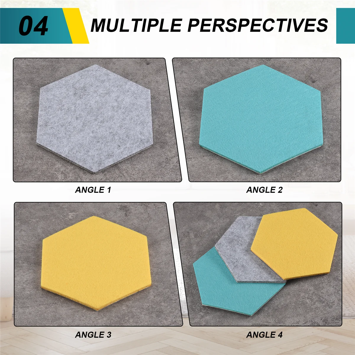 【¡¡Último peso!】Placa de fieltro hexagonal