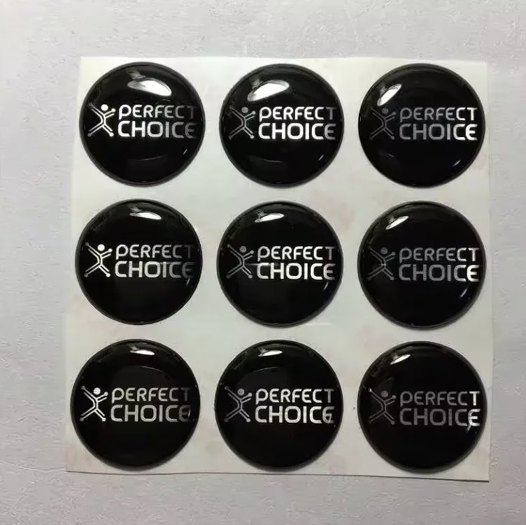 Op Maat Gemaakte Logo Clear Gel Verpakking Sticker Zacht Plastic Merk Logo Labels 3d Hars Dome Epoxy Sticker Met 3M Kleefstof