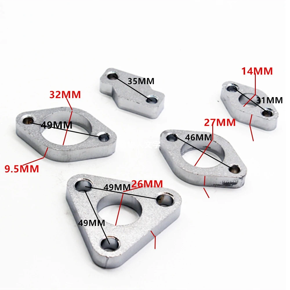 Leistungsstarker Weichstahl für RHB31 VZ21 Turbolader-Turboflansche, 7-teiliges Komplettset