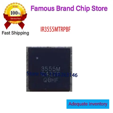 2 adet/grup Yeni orijinal IR3555MTRPBF 3555M IR3555 IR3555M IR3555MTR QFN PQFN30 stokta