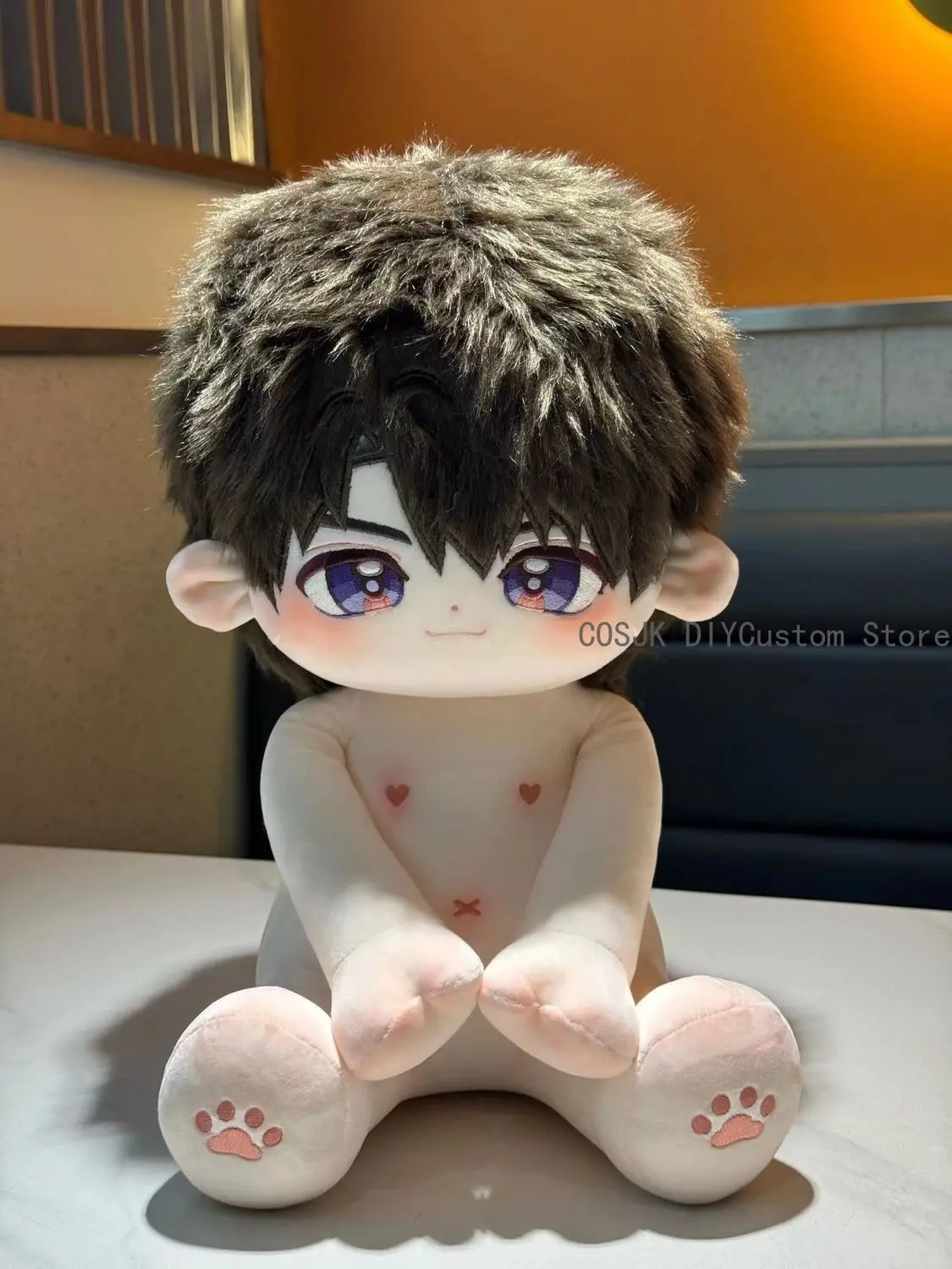 Love and Deepspace Caleb Cosplay 40cm Sitting Posture Pillow Clothes Dress Up Idol Figure Padding Back cushion Birthday Gift