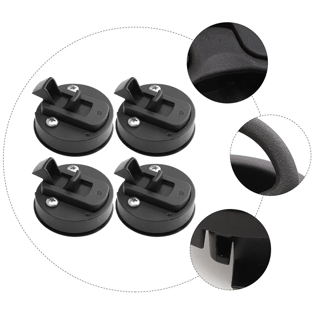 

4 pcs Multipurpose Door Locks Simple Durable Latches For Household Rv Hatch Doors Sturdy Flush Latches Abs Heat Resistant
