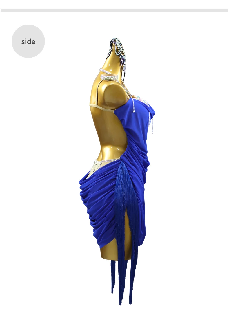 2026 Lateinamerikanisches Tanzkostüm, elegantes Kleid für Damen, sexy Standard-Ballkleidung, Mädchen-Ballkleid, Tanzkleidung, Rock, Samba-Abendgarderobe – Detail 9