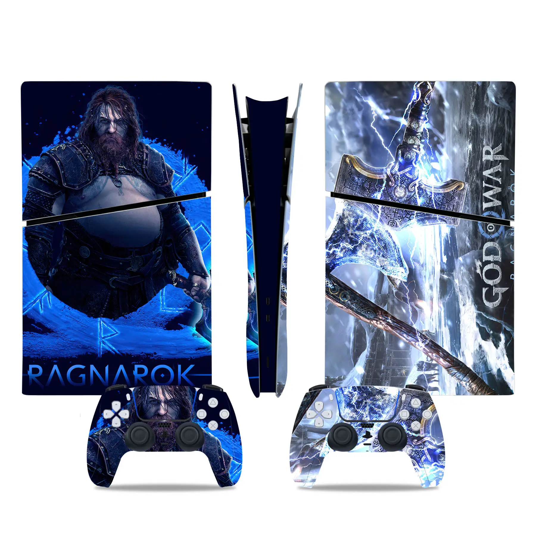 Game God of War New PS5 Slim Digital Skin Sticker Protector Decal Cover for Console Controller PS5 Slim Sticker Vinyl