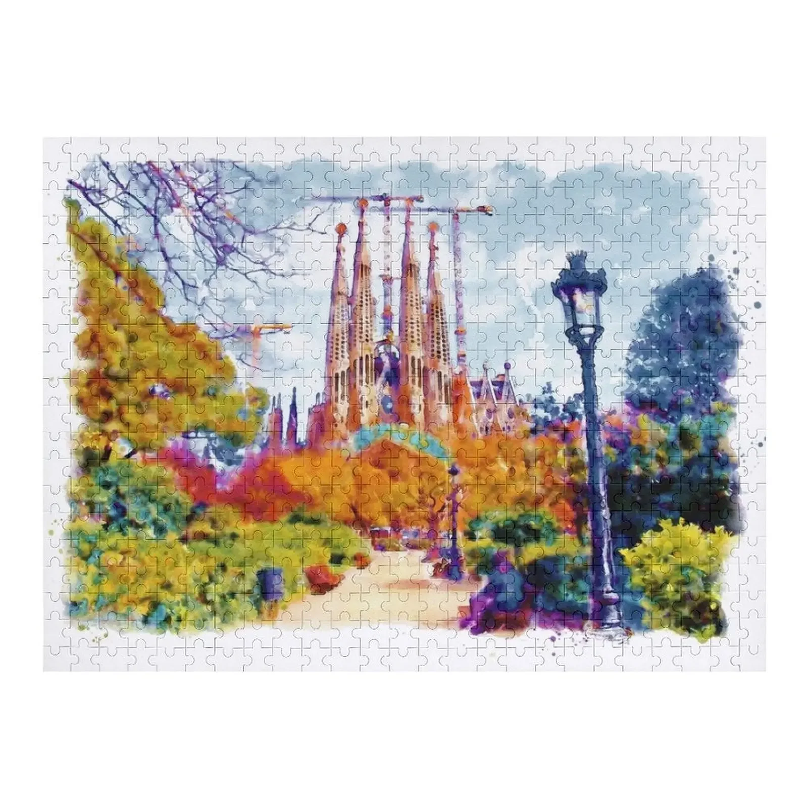 

La Sagrada Familia - Park View Jigsaw Puzzle Personalized Baby Toy Wooden Jigsaws For Adults Iq Puzzle