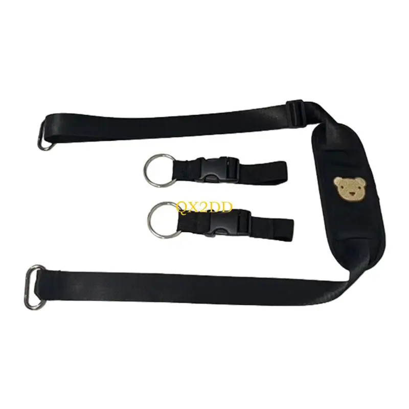 QX2D Portable Strollers Hook Multipurpose Polyester Strap Universal Compatibility For Parent Convenience