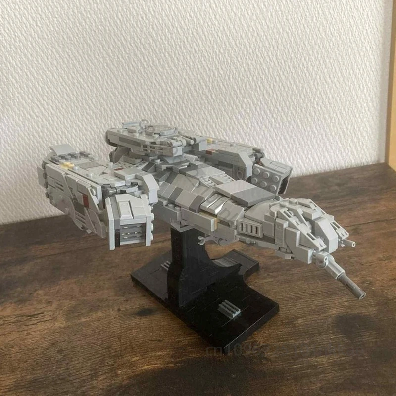 

MOC SpaceShip Battle Model Alien USCSS Nostromo Midi-Scale Building Blocks Pace War Military Bricks DIY Assembly Kids Toy Gift