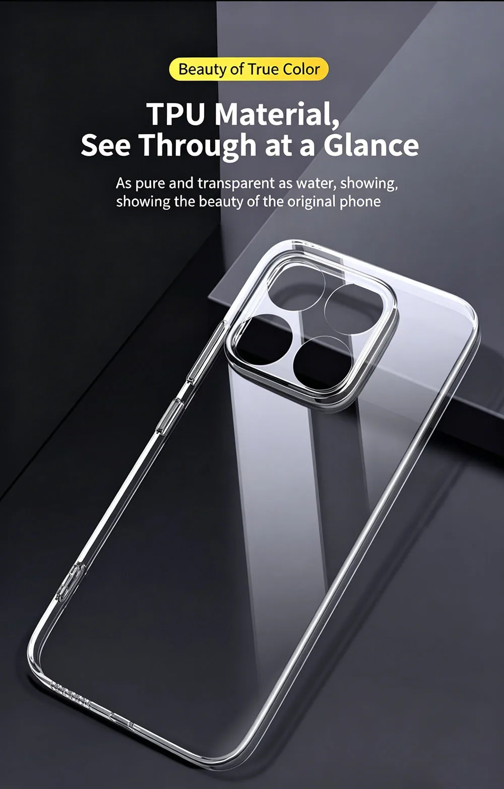 Full Camera Protection Silicone Case For Xiaomi 17 Pro Max 17T 15 15T 14 14T 13 13T 12 12T 12X 11 11T 11i Pro Transparent Cover view 3
