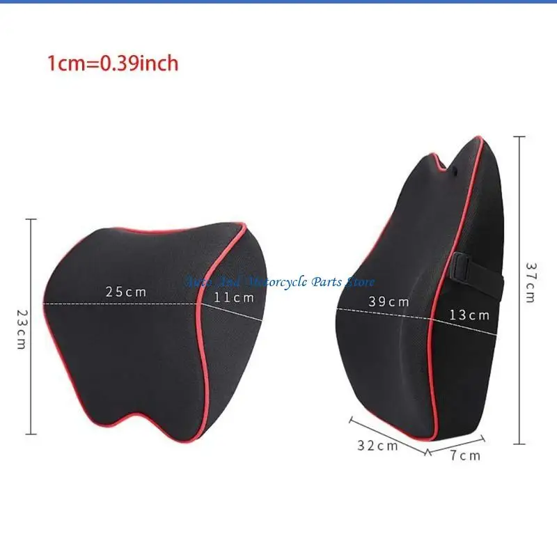 P9FD Memory Cotton للمقعد مسند رأس وسادة رأس الراحة وسادة وسادة وسادة السيارات