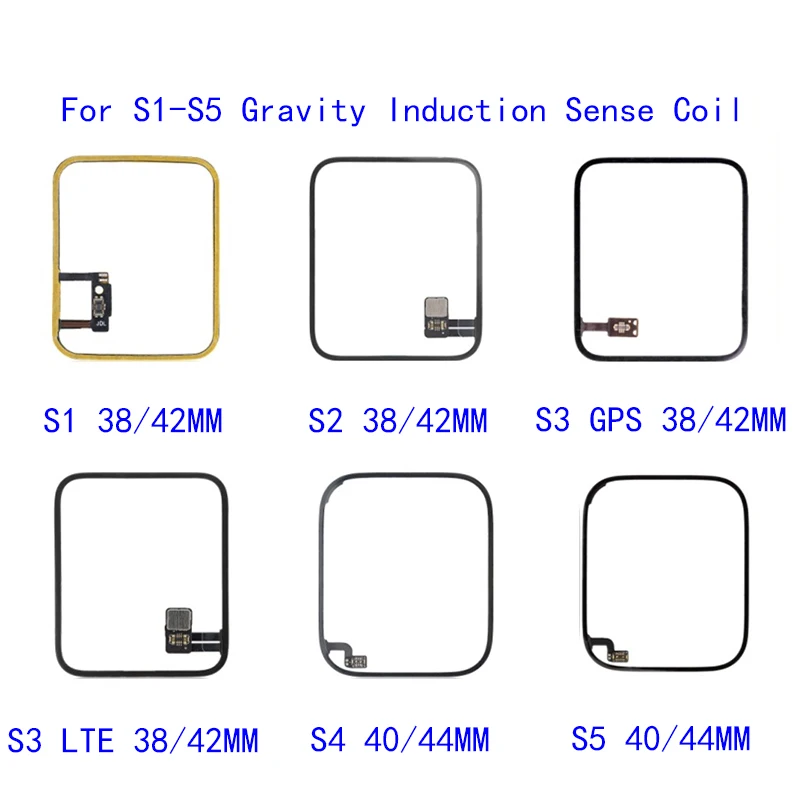 

3D Force Touch Sensor Flex Cable For Apple Watch Series 1 2 3 4 5 S2 S3 S4 S5 38mm 42mm 40mm 44mm Gravity Induction Sense Coil