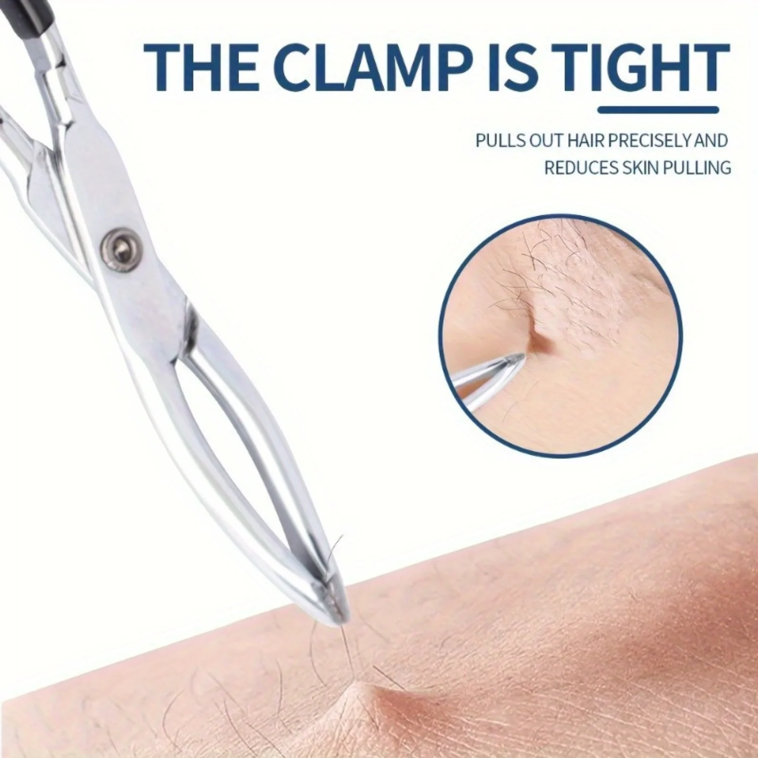 Многофункциональный прецизионный металлический пинцет для бровей с ножничной ручкой, нелегкий инструмент для выщипывания волос для мужчин и женщин