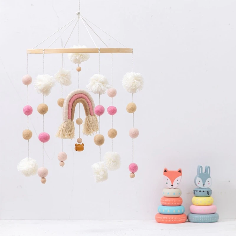 Niet-giftige houten babyspeelgoedhanger Cadeau Trein Baby's visuele handoogcoördinatie