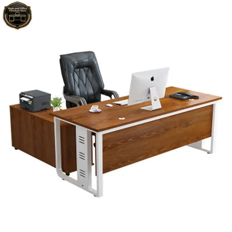 Boss Luxury Executive Office Desk Simple Modern Office Table Design Manager Executive L Shape boss Ceo Executive Office Table