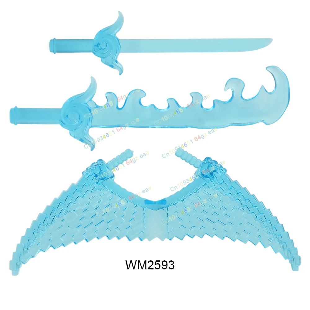 حار أنيمي اكسسوارات الطوب جمع التعليمية اللبنات هدية الكريسماس لعب للأطفال WM6167 WM2592 WM2593 WM2594
