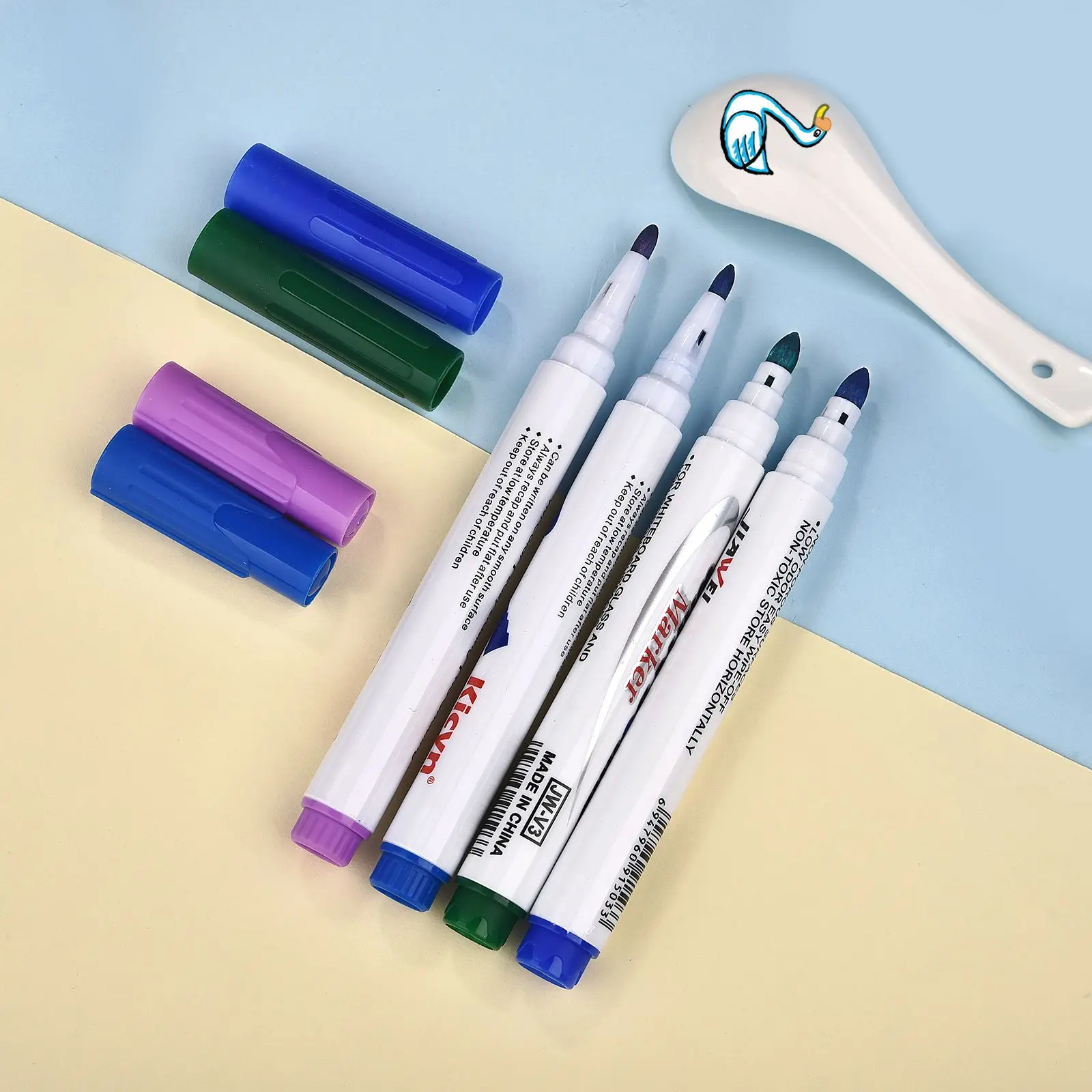 Magical Water Painting Pen Whiteboard Markers Floating Ink Pen Doodle Water Pens Montessori Early Education Toy Art Supplies