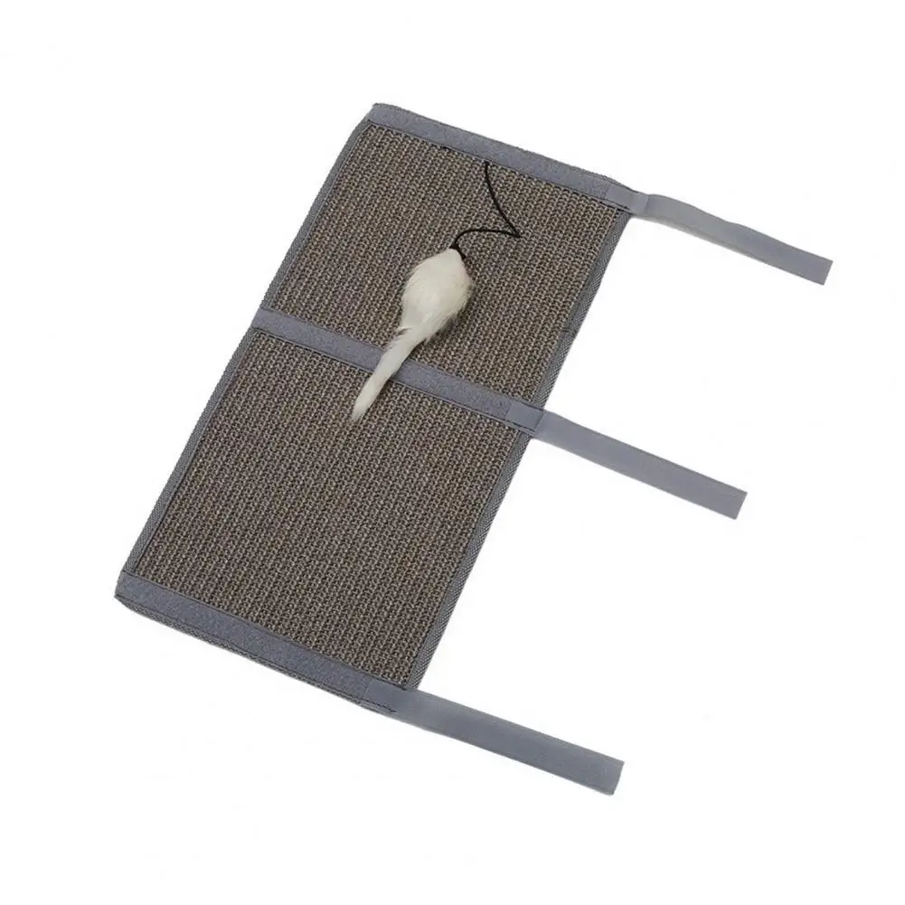 Easy Install Cat Scratcher Natural Sisal Cat Scratcher Pad with Mouse Toy for Furniture Legs Nail for Table for Cats