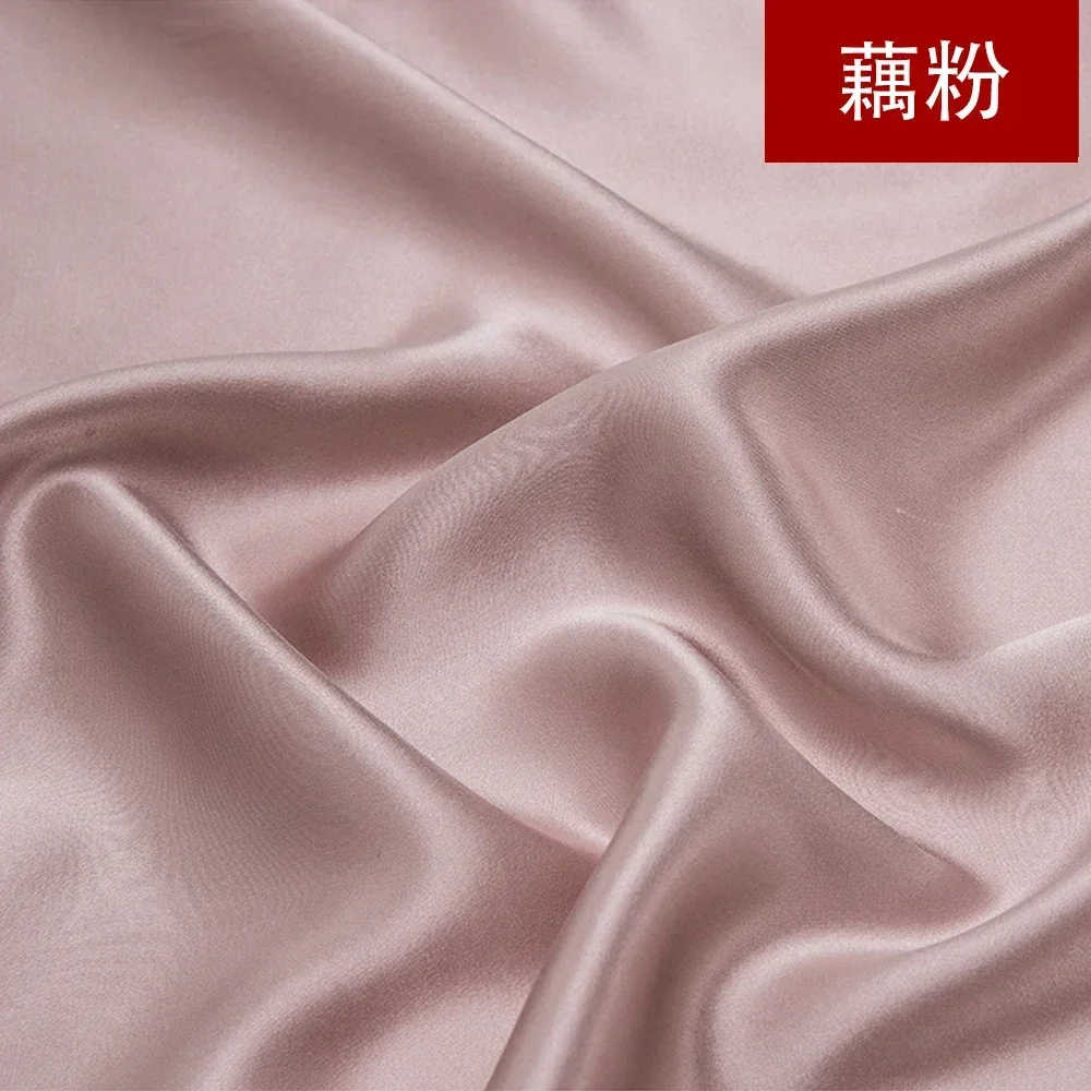 114cm Width 22MM Heavy-duty Silk Fabric Pure Pigment Crepe Satin 100% Natural Mulberry Silk Used for Clothes Pillowcases Scarves