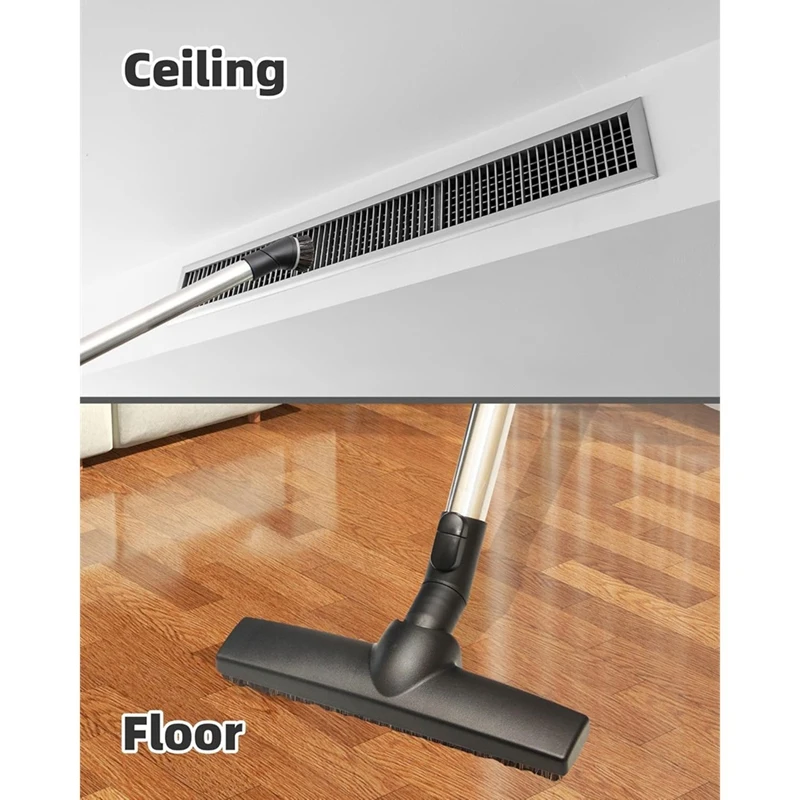 Насадка для пола из конского волоса для пылесосов, 12-дюймовая широкая щетка для пола из твердой древесины в качестве запасных частей для пылесоса-A68X