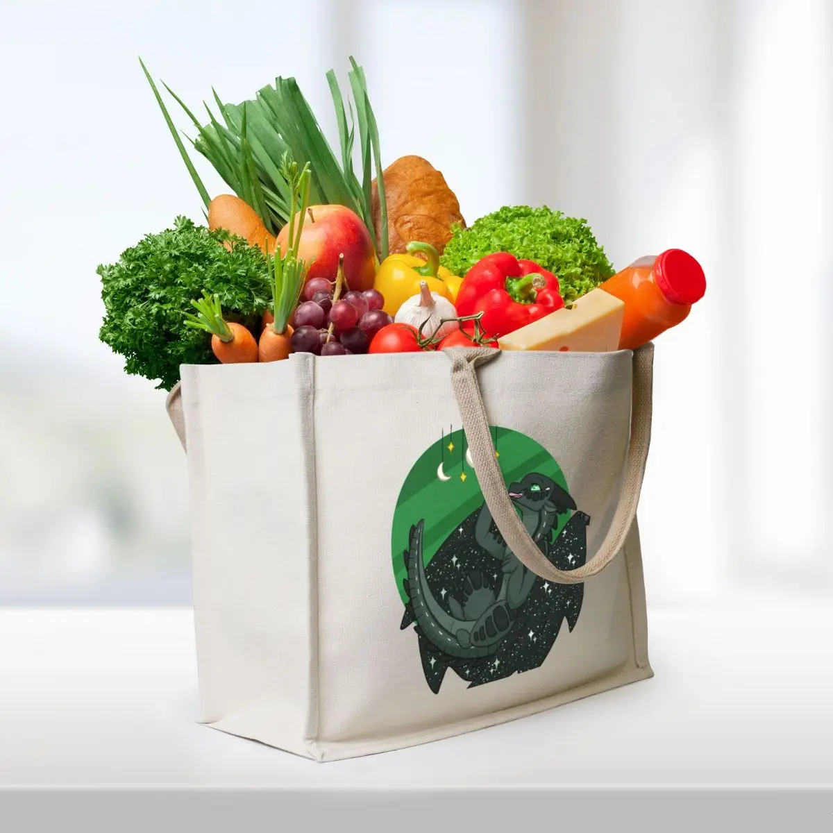 Moonwatcher Tote Bag Beach bag tote bag custom Canvas for women cloth woman
