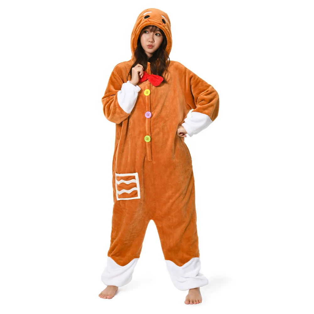 Autumn And Winter Cosplay Gingerbread Man Festival Series Onesie OLAOLA Original Design Costume Pajamas Women Men Adult