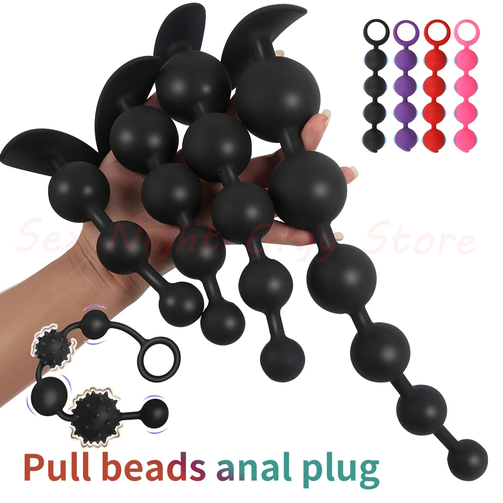 Silicone Anal Beads Dilator,Big Annals Balls,Long Ass Anus But Butt Plug,Analplug Buttplug Butplug,Analsex Prostate Sex Toys