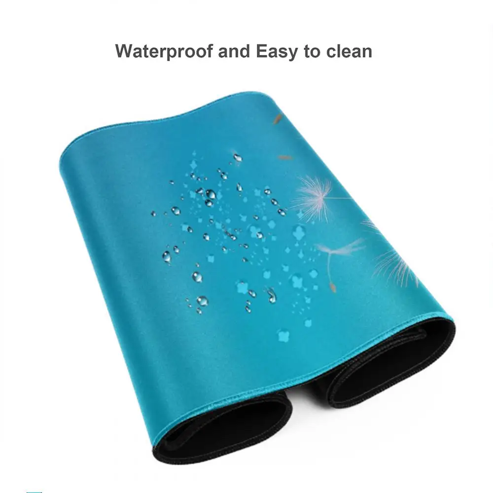 Podkładka pod mysz z motywem dmuchawca, podkładka pod tablet, podkładka pod mysz do laptopa xl, podkładka pod mysz na biurko, urocza podkładka pod klawiaturę gamingową HD z tęczą, dla graczy csgo, 90x40
