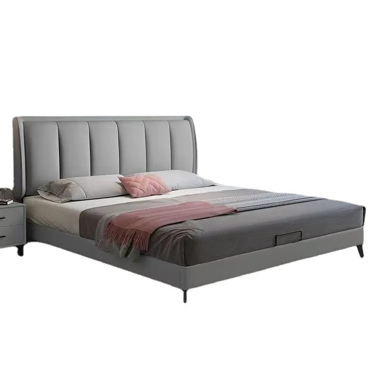 

Italian style, light luxury, technical cloth bed, modern, simple, leather art, master bedroom, double, household