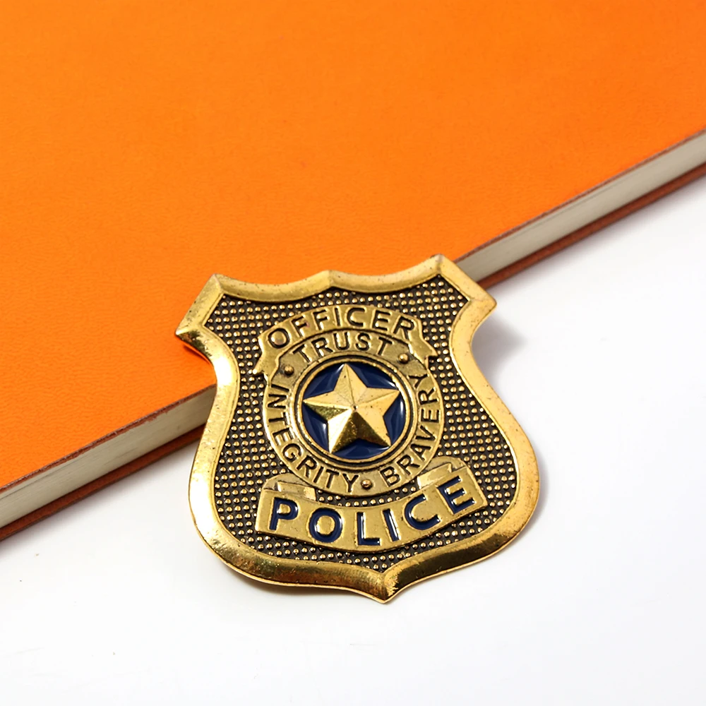 Zootopia Zootropolis Metal Badge Brooch Judy Hopps Police Pin for Women Men Lapel Pin Jewelry Accessories Halloween Gift
