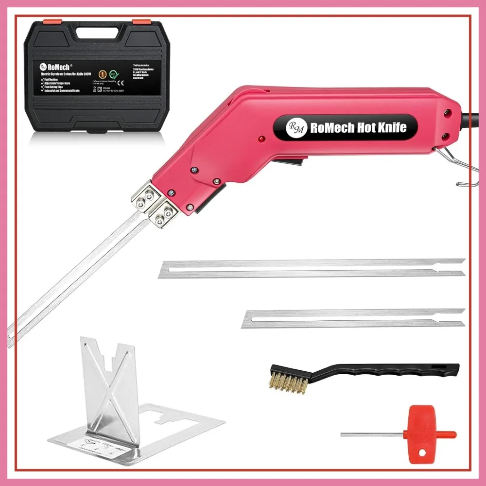 

Hot Knife Foam Cutter 200W Electric Foam Cutting Tool Kit with Blades & Heavy-Duty Case for EPS XPS EVA EPP