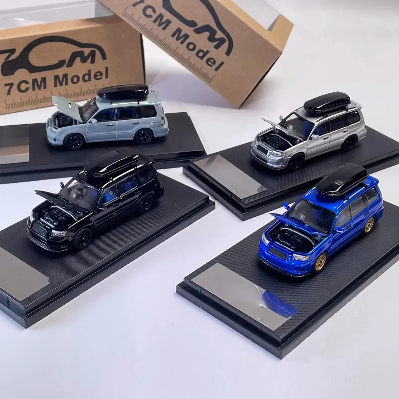 for 7CM Model Subaru Forester SG9 Alloy Simulation High-end Collectible Car Model Limited Edition 1:64 Ornament