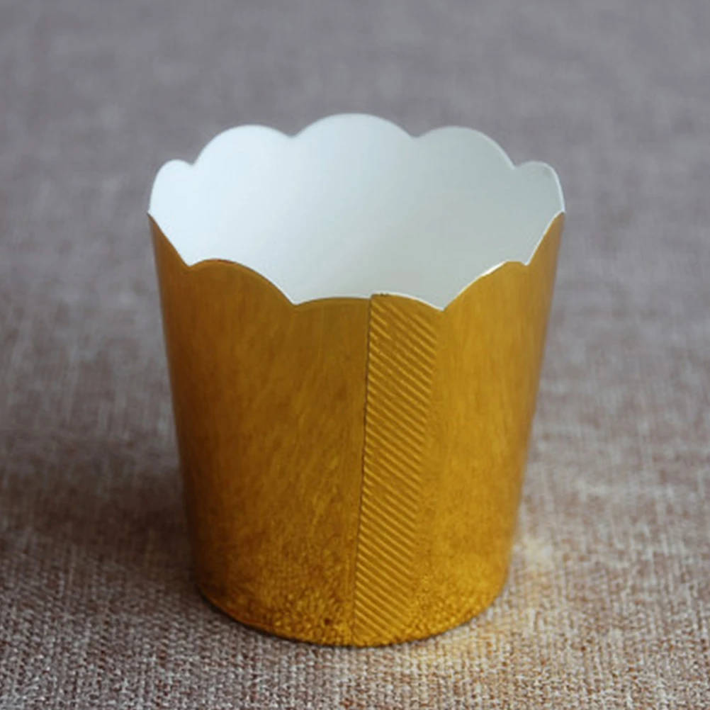 

100Pcs Baking Paper Cup Wrappers Elegant Cupcake Holders Party Wedding Birthday Muffin Cups Accessory Cake Cup Baking Supplies