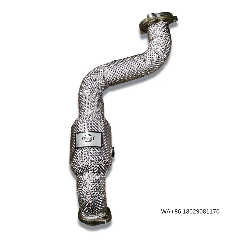 

14.High Performance Stainless Steel High-Flow Front Pipe With Catalytic Converter for C180 C200 W204